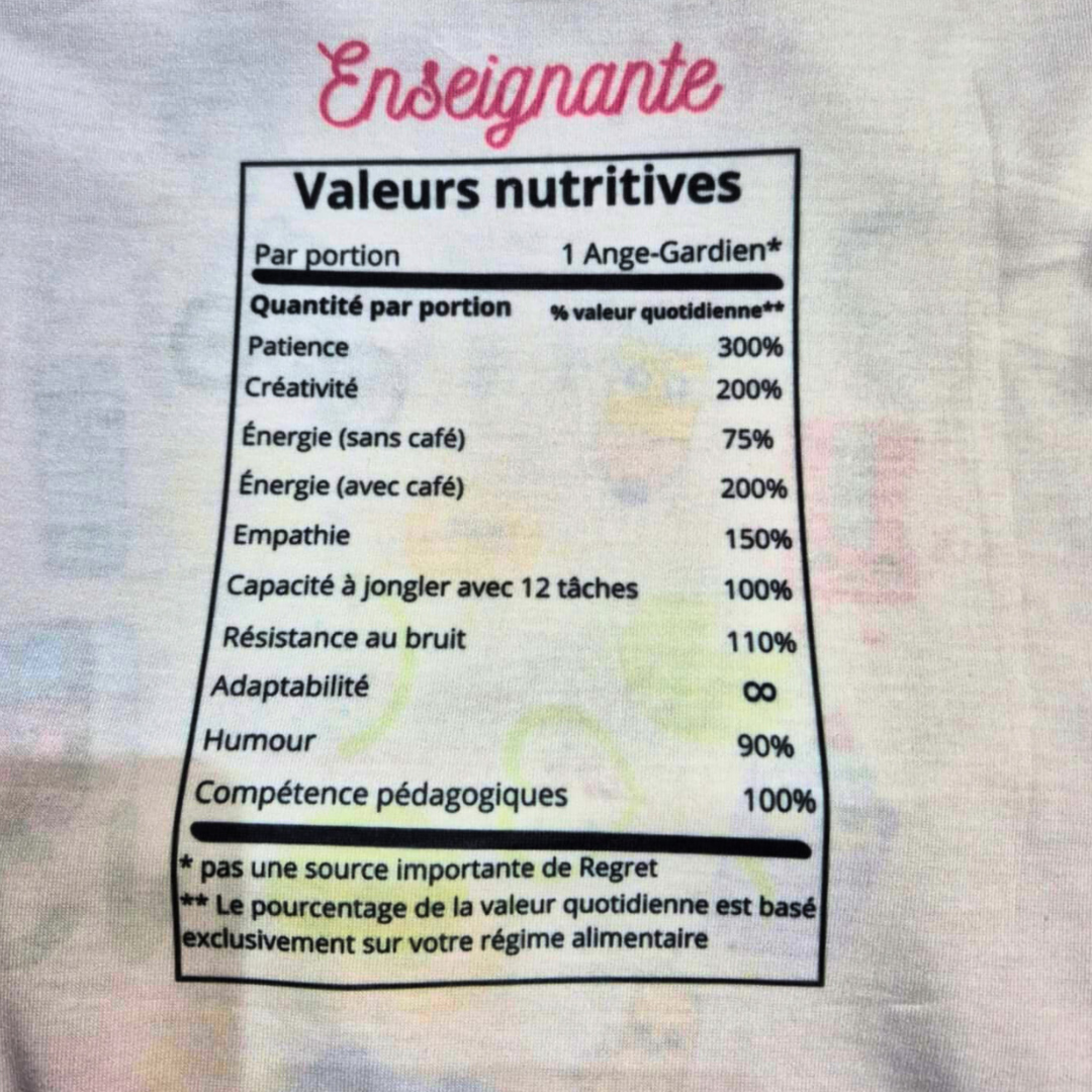 T-shirt pour adulte personnalisable