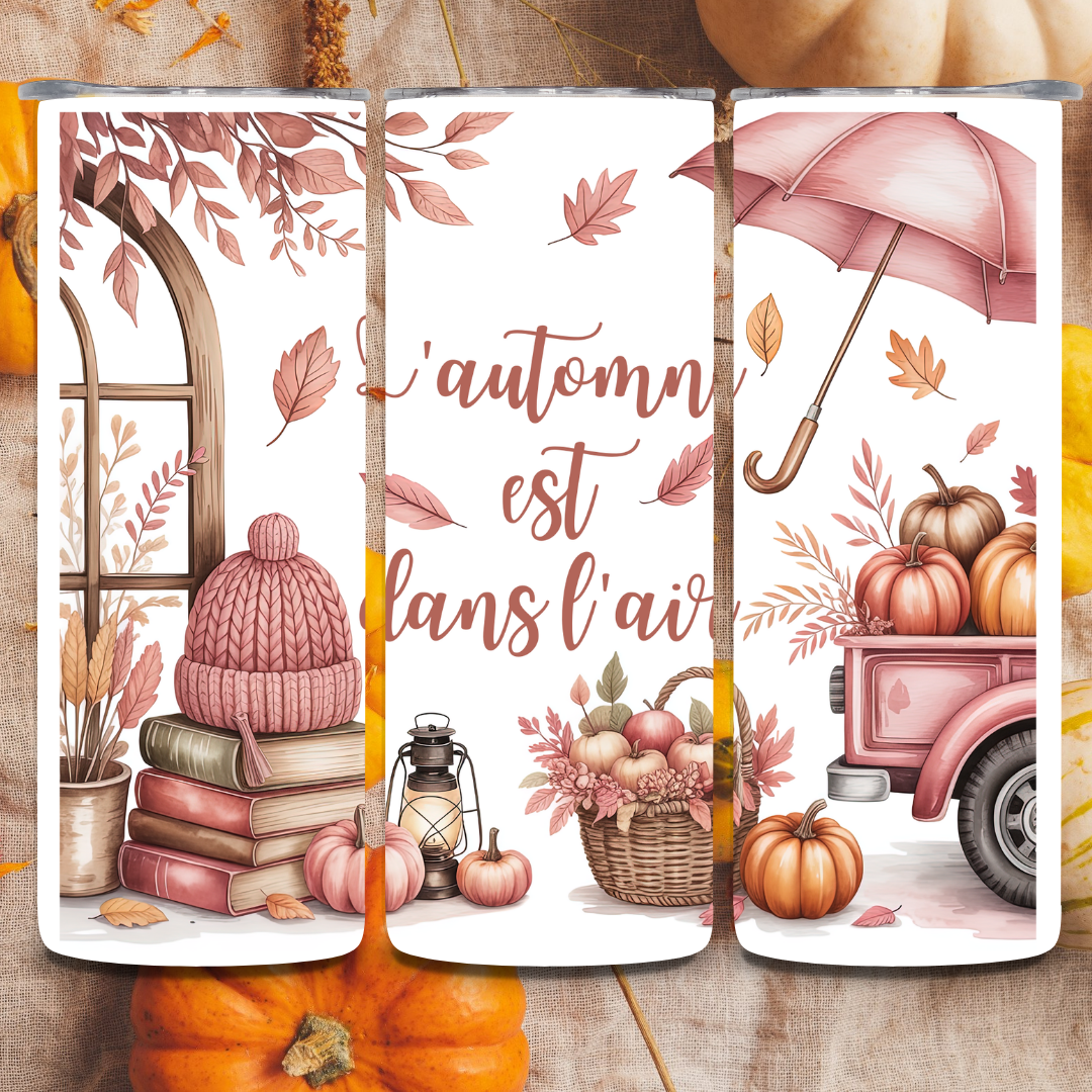 Tasse thermos 20 oz l'automne est dans l'air