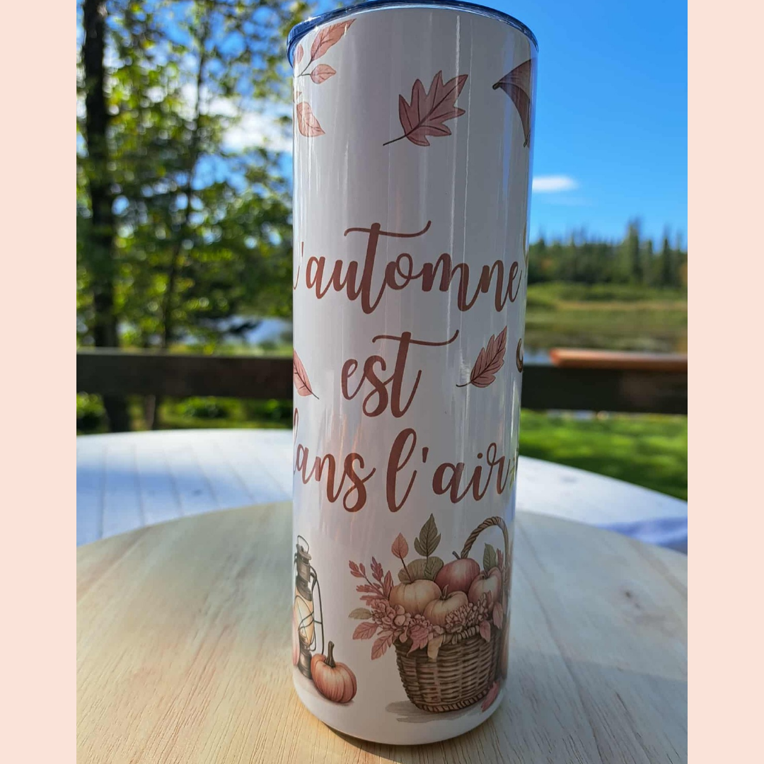 Tasse thermos 20 oz l'automne est dans l'air