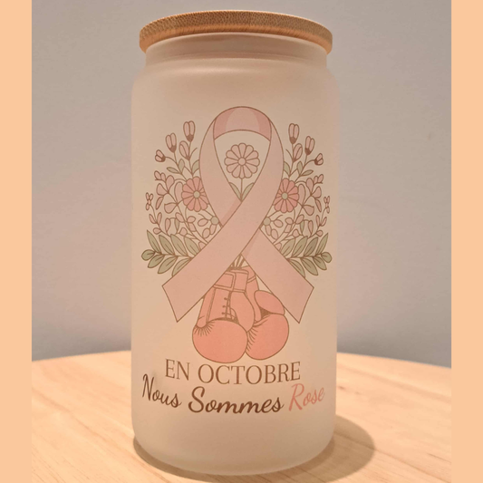 Verre givré – En octobre, nous sommes rose