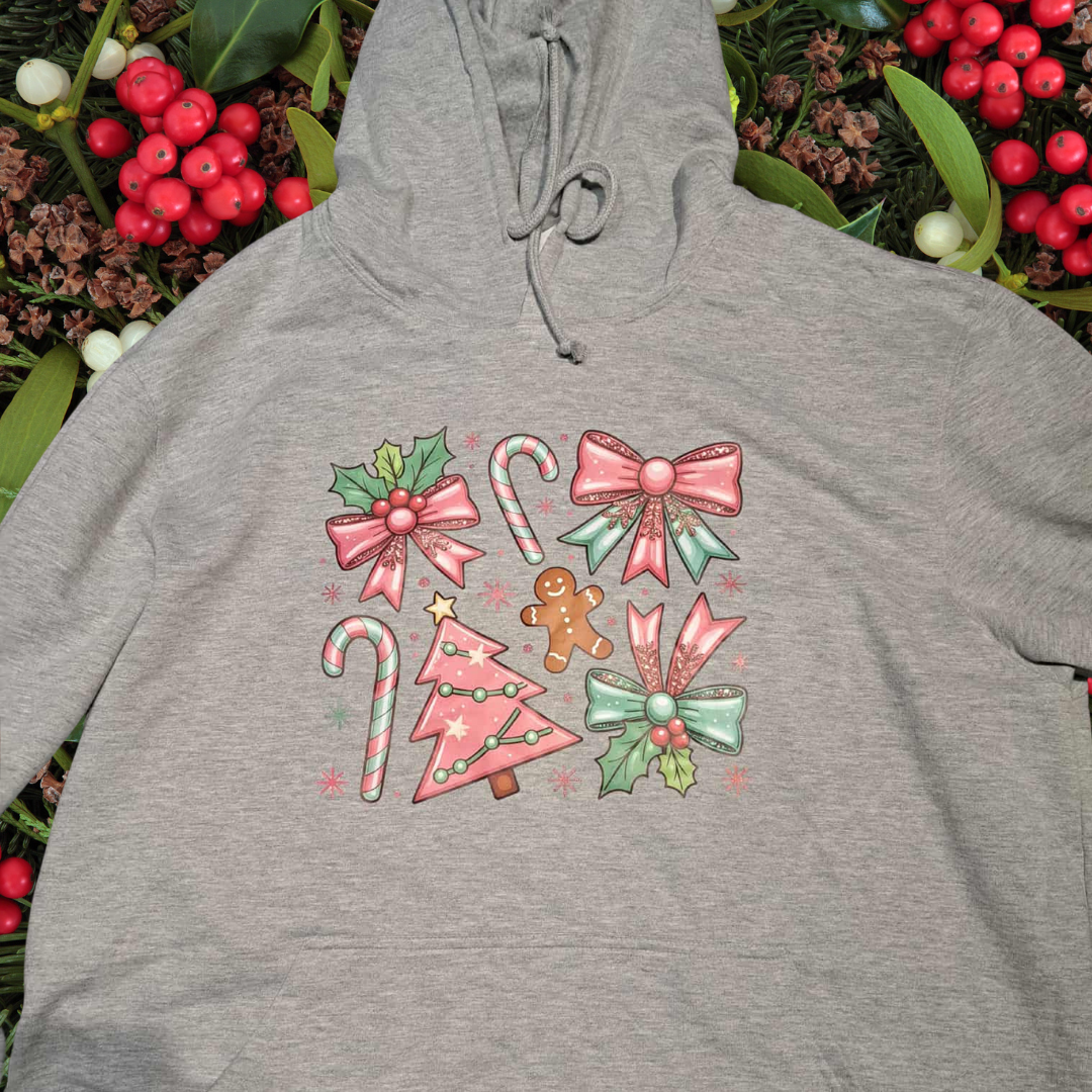 Chandail à capuche de Noël – « Douce magie des Fêtes »