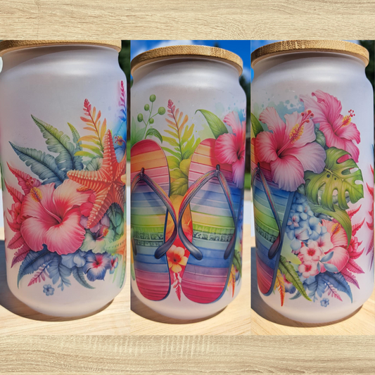 Verre givré 16 oz personnalisable