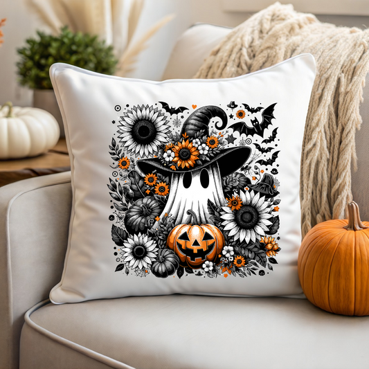 Housse de coussin décorative fantôme